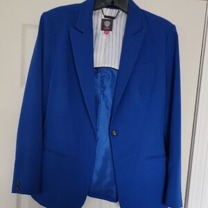 Vince Camuto Blue Blazer Tailored Suit Jacket